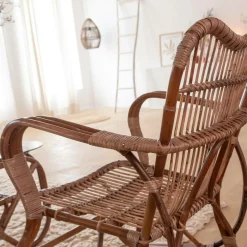 Fauteuil<Made in Meubles Fauteuil en rotin arrondi Rattan