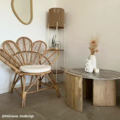 Fauteuil<Made in Meubles Fauteuil en rotin fleur Rattan