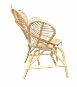 Fauteuil<Made in Meubles Fauteuil en rotin fleur Rattan
