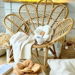 Fauteuil<Made in Meubles Fauteuil en rotin fleur Rattan