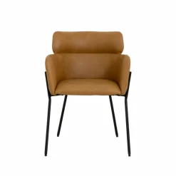 Chaise<Made in Meubles Fauteuil en simili-cuir Valentin (lot de 2)