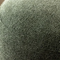 Fauteuil<Made in Meubles Fauteuil en tissu bouclette avec dossier vert Teresia