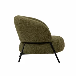 Fauteuil<Made in Meubles Fauteuil en tissu bouclette Aaron
