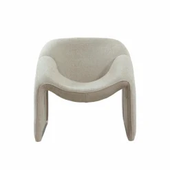 Fauteuil<Made in Meubles Fauteuil en tissu écru Théa