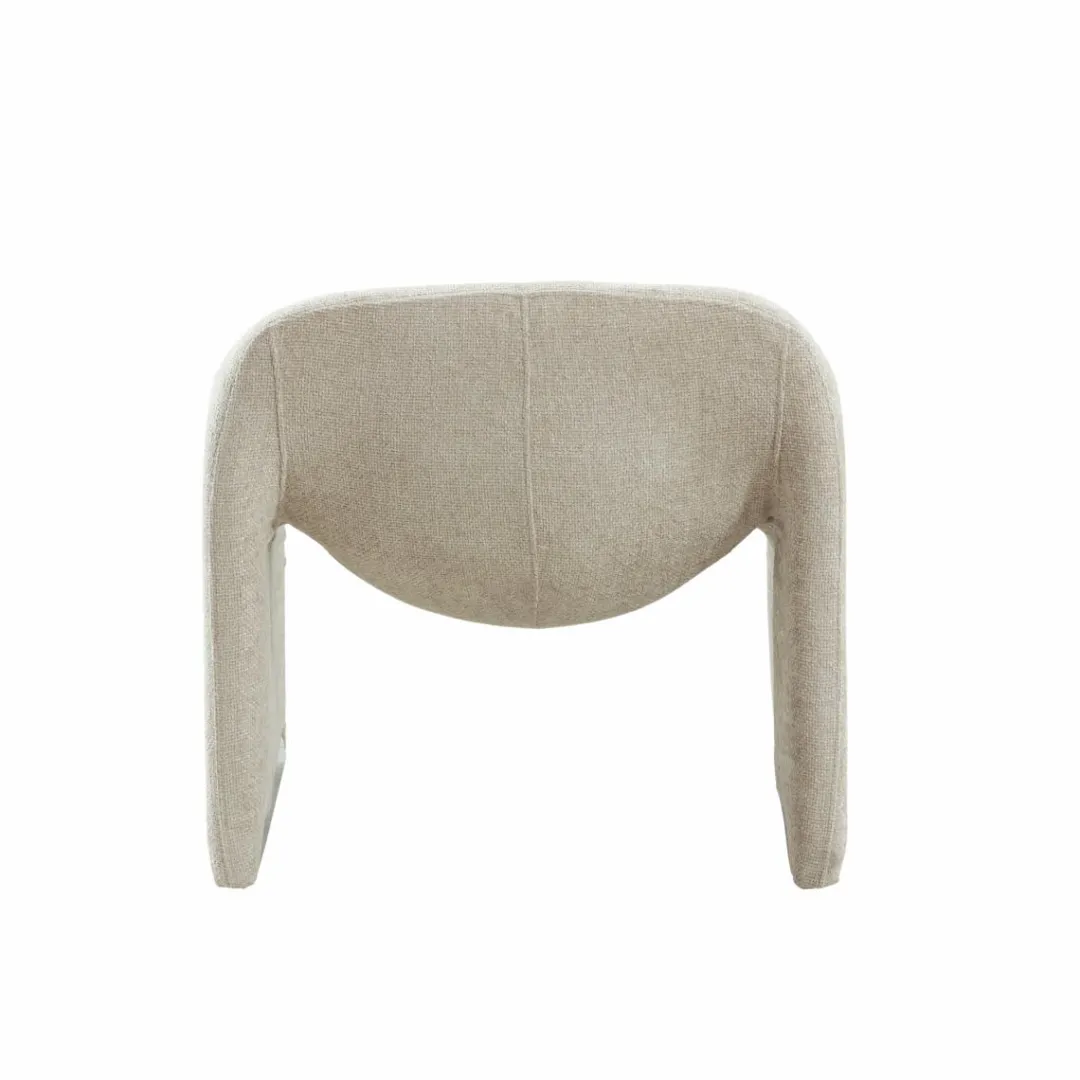 Fauteuil<Made in Meubles Fauteuil en tissu écru Théa