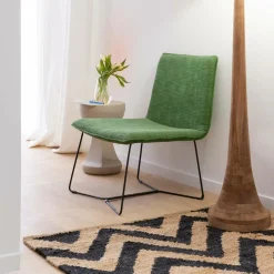 Fauteuil<Made in Meubles Fauteuil en tissu et métal Isaure