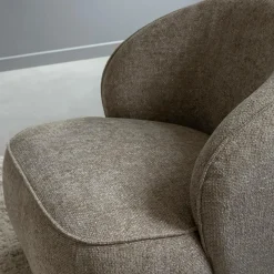 Fauteuil<Made in Meubles Fauteuil en tissu taupe Travis