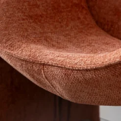 Fauteuil<Made in Meubles Fauteuil en tissu terracotta Théa