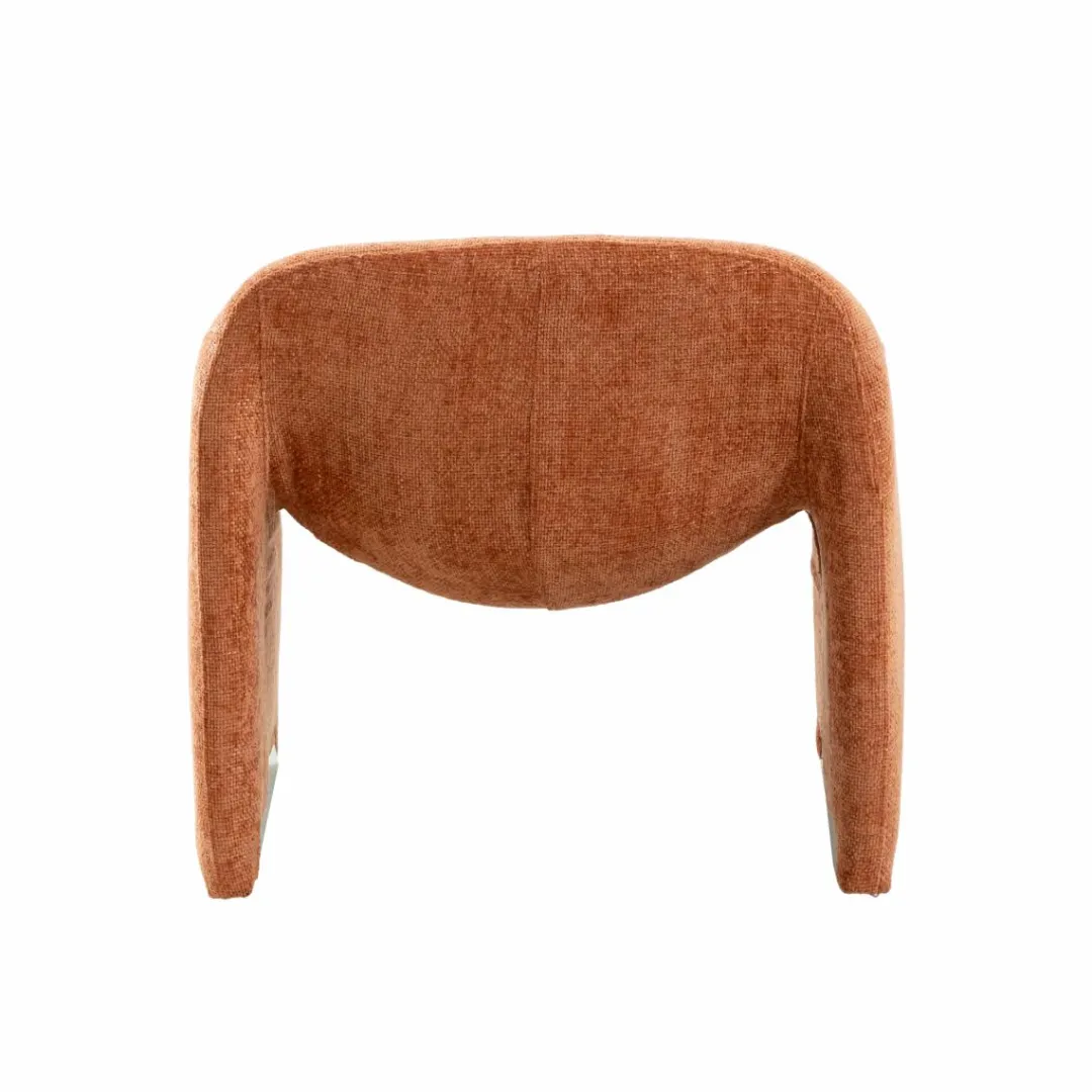 Fauteuil<Made in Meubles Fauteuil en tissu terracotta Théa
