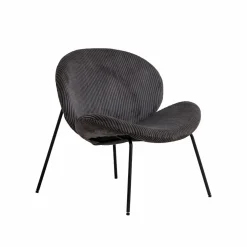 Fauteuil<Made in Meubles Fauteuil en velours gris Dorian
