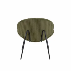 Fauteuil<Made in Meubles Fauteuil en velours vert Dorian