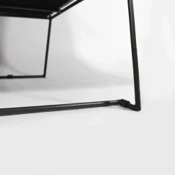 Fauteuil<Made in Meubles Fauteuil lounge en tissu bleu délavé armature métal