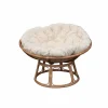 Fauteuil<Made in Meubles Fauteuil papasan en rotin avec coussin Rattan