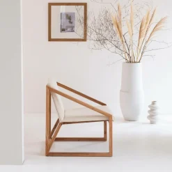 Fauteuil<Made in Meubles Fauteuil symétrique en bois de mindy Suzie