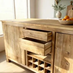 Meuble Bas|Ilot Central<Made in Meubles Ilot central en bois recyclé Garance