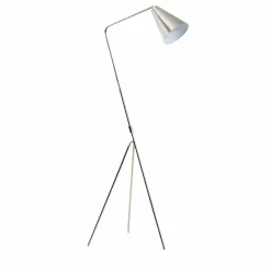 Lampe Sur Pied<Made in Meubles Lampe sur pied design métal gris Aude