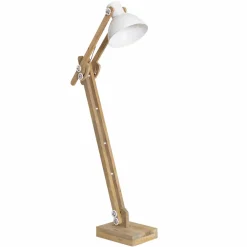 Lampe Sur Pied<Made in Meubles Lampe sur pied en bois de manguier et métal Martha
