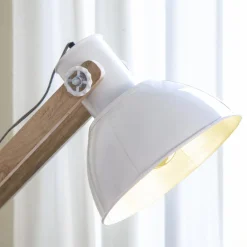 Lampe Sur Pied<Made in Meubles Lampe sur pied en bois de manguier et métal Martha