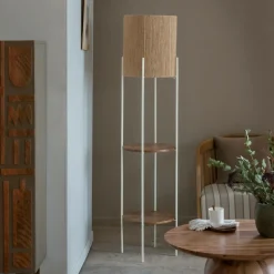 Lampe Sur Pied<Made in Meubles Lampe sur pied en métal et jute Estelle