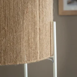 Lampe Sur Pied<Made in Meubles Lampe sur pied en métal et jute Estelle