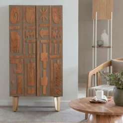 Lampe Sur Pied<Made in Meubles Lampe sur pied en métal et jute Estelle