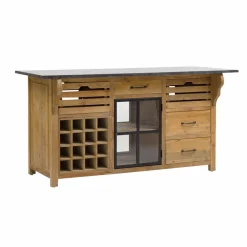 Meuble Bas|Ilot Central<Made in Meubles Îlot central en bois recyclé Champêtre