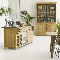 Meuble Bas|Ilot Central<Made in Meubles Îlot central en bois recyclé Champêtre