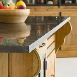 Meuble Bas|Ilot Central<Made in Meubles Îlot central en bois recyclé Champêtre