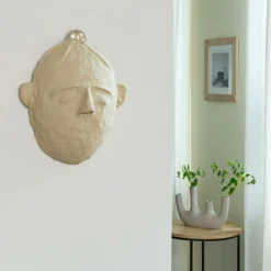 Décoration<Made in Meubles Masque ovale en papier mâché Antoine
