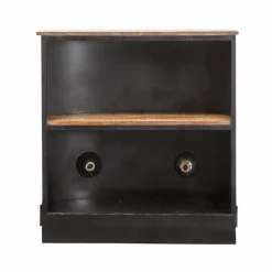 Meuble Bar<Made in Meubles Meuble bar bleu avec plateau en bois de manguier Combi