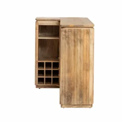 Meuble Bar<Made in Meubles Meuble bar en angle bois de manguier Lou