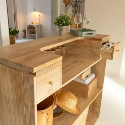 Meuble Bar<Made in Meubles Meuble bar en bois de manguier Lou
