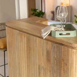 Meuble Bar<Made in Meubles Meuble bar en bois de manguier Lou