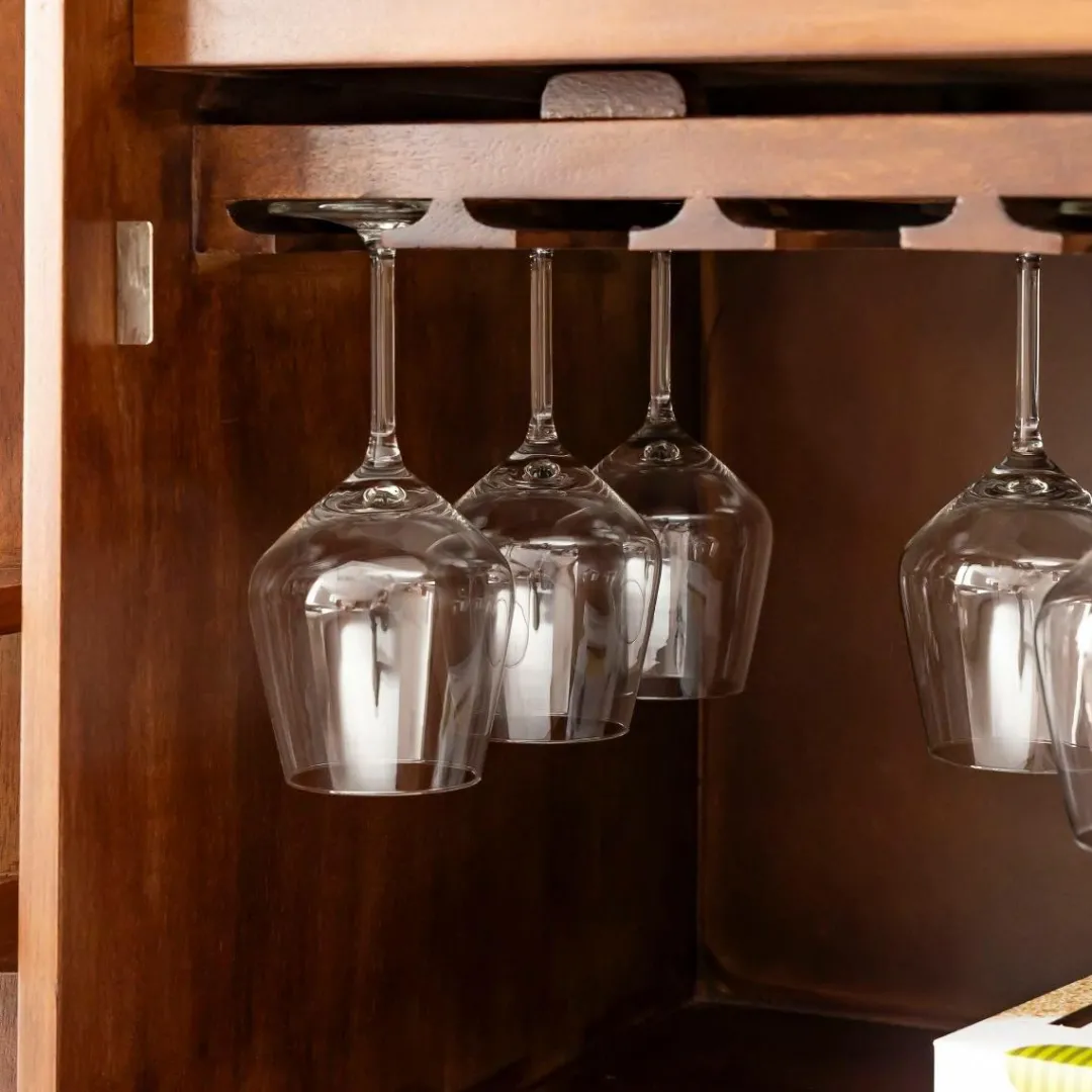 Meuble Bar<Made in Meubles Meuble bar en bois de manguier Elio