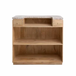 Meuble Bar<Made in Meubles Meuble bar en bois de manguier et terrazzo Lou