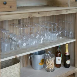 Meuble Bar<Made in Meubles Meuble bar en bois recyclé 120cm Garance