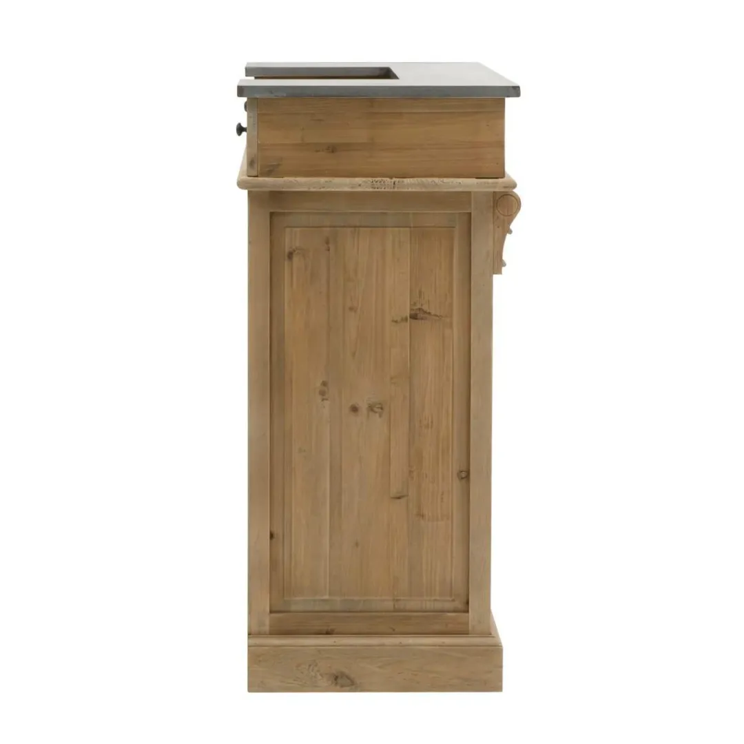 Meuble Bar<Made in Meubles Meuble bar en bois recyclé 120cm Garance