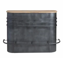 Meuble Bar<Made in Meubles Meuble bar en métal et bois de manguier Locker