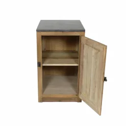 Meuble Bas<Made in Meubles Meuble bas de cuisine 1 porte poignées frigo Champêtre