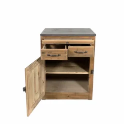 Meuble Bas<Made in Meubles Meuble bas de cuisine 2 tiroirs, 1 porte - Champêtre