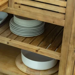 Meuble Bas<Made in Meubles Meuble bas de cuisine 2 tiroirs + 1 étagère Epure