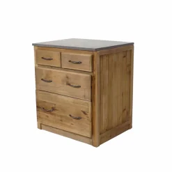 Meuble Bas<Made in Meubles Meuble bas de cuisine 4 tiroirs - Champêtre