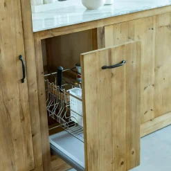 Meuble Bas<Made in Meubles Meuble bas de cuisine avec tiroir coulissant Epure