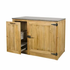 Meuble Bas<Made in Meubles Meuble bas de cuisine avec tiroir coulissant Champêtre