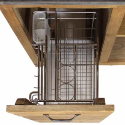 Meuble Bas<Made in Meubles Meuble bas de cuisine avec tiroir coulissant Champêtre