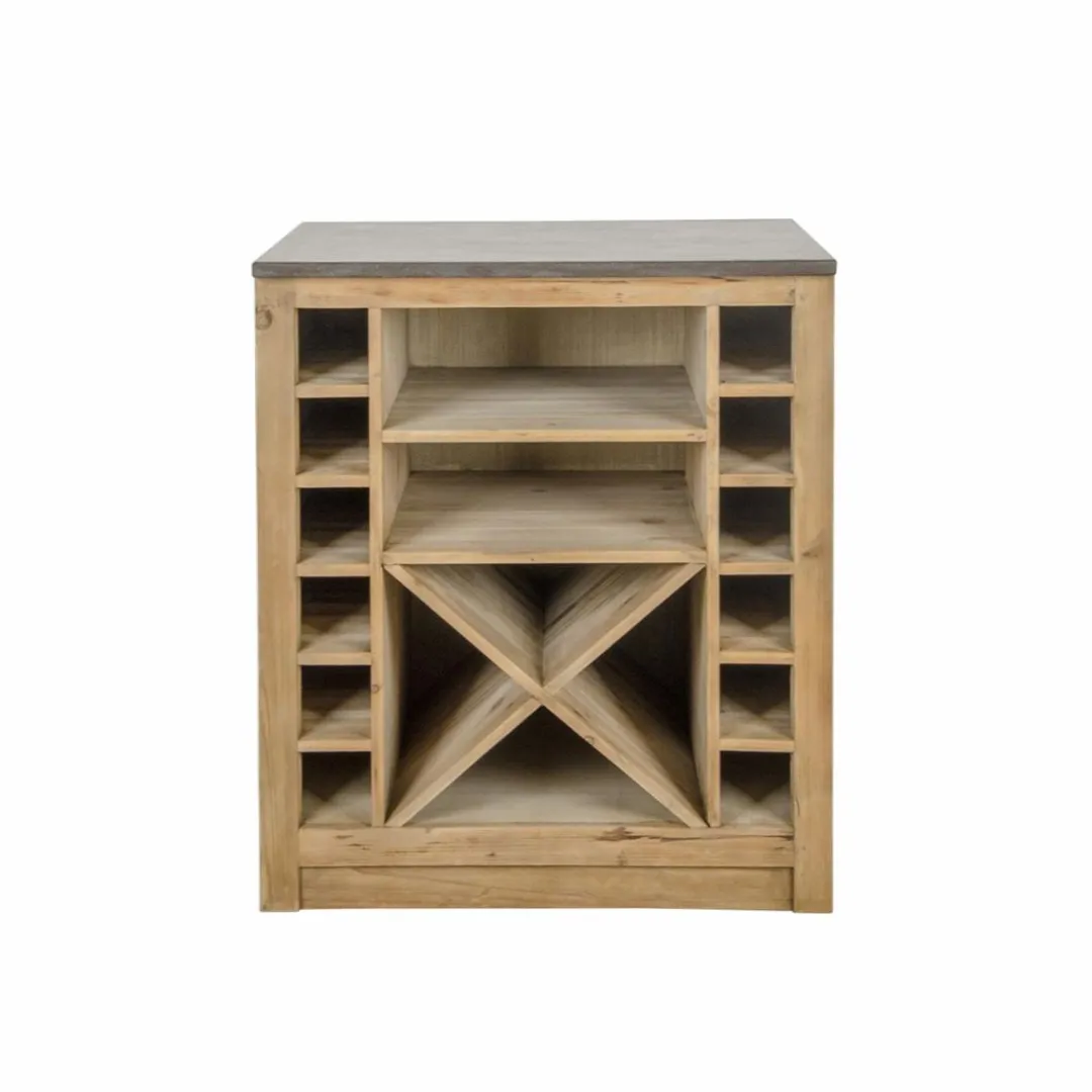 Meuble Bas<Made in Meubles Meuble bas de cuisine range-bouteilles Champêtre