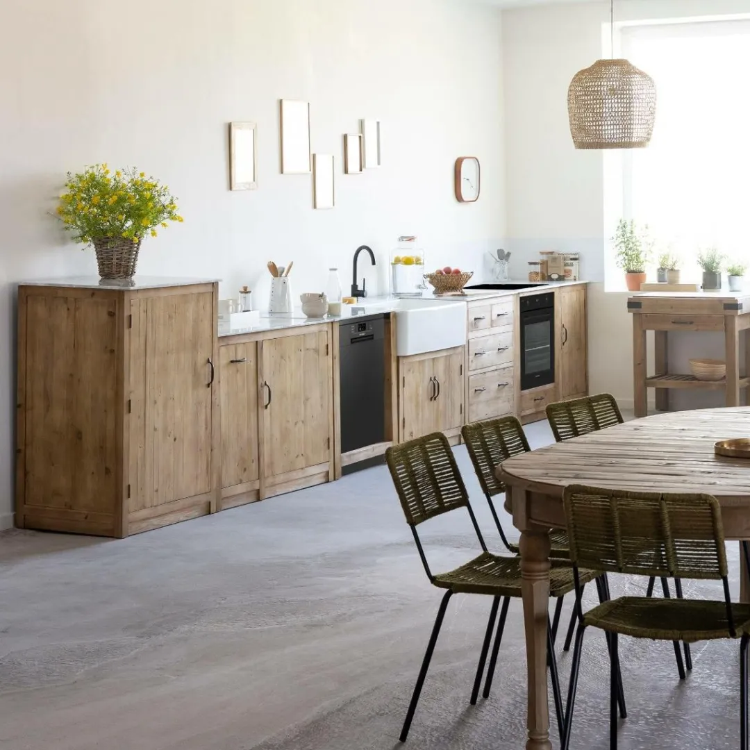 Meuble Bas<Made in Meubles Meuble bas de cuisine style buffet haut Epure