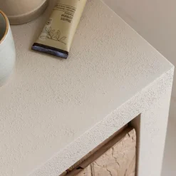 Meuble Sous Vasque<Made in Meubles Meuble sous vasque 2 portes en bois effet béton et bois recyclé Dalva