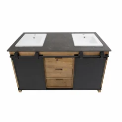 Meuble Sous Vasque<Made in Meubles Meuble sous vasque en bois recyclé et métal Jade