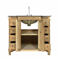 Meuble Sous Vasque<Made in Meubles Meuble sous vasque en bois recyclé Bianca